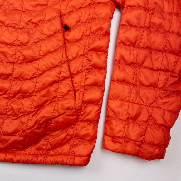 The North Face Thermoball Puffer Jacket Men's XL Orange Lightweight Full Zip - Picture 5 of 16